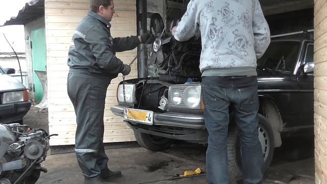 Установка OM 617 Turbo в Мерседес W123 смотреть онлайн