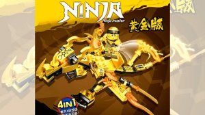 LEGO Ninjago Season 9 GOLDEN DRAGON MECH Set with Gold Ninjas (Crazy Fake)