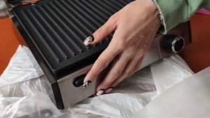 Гриль Kitfort KT-1602 распаковка и первое приготовление