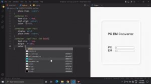 How To Convert Px To Em Using Javascript | Px Em Conversion Using Javascript | Js Conversion