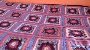 Плед-покрывало крючком