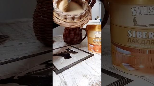 Лакировка крышки для тубуса