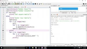 Diagonal and Identity Matrix using Python Programming