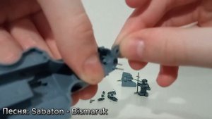 Сборка модели немецкого линкора Бисмарк Моделист 1:800
