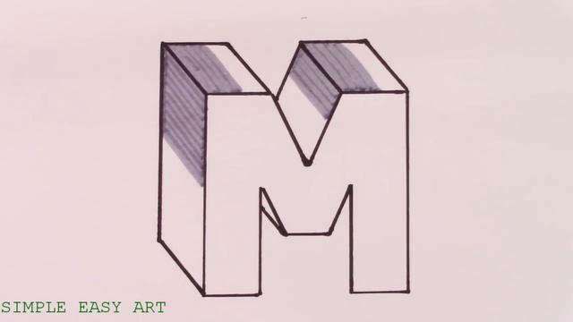 How to Draw the Letter M in 3D смотреть онлайн