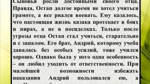 Сочинение на тему «Остап и Андрий   братья и враги