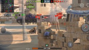 World of tanks blitz. Бой на Ису-152