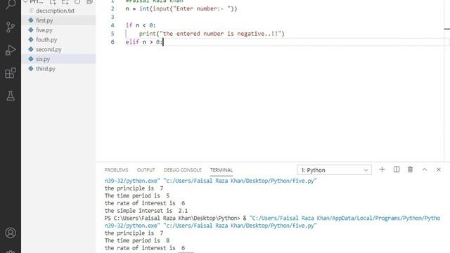 Write a Python Program to check if a number is positive or negative by user input. #pythonprogram