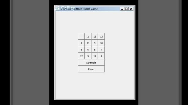 CalmoSoft Fifteen Puzzle Game in Ring