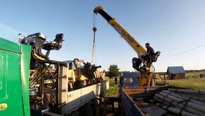 Работа на манипуляторе Маз