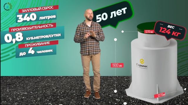 СЕПТИК Евролос про на 4 человека для частного дома под ключ. Обзор. #септик #автономнаяканализация