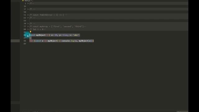 Visual Studio Code, Сворачивание и комментирование кода / Folding and commenting code