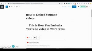 How to Embed a YouTube Video in a WordPress Blog Post using Gutenberg