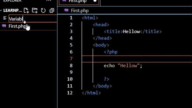PHP Variables Tutorial in Urdu/हिंदी | Class #4 | (GIBCE)