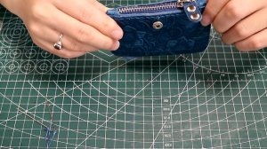 [Leather Craft]Make a Leather iPhone case zipper pocket card slot DIY - Free PDF Pattern