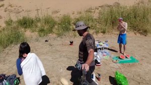 Видео обзор каяка Intex Excursion Pro K2 и открытие острова Бархан на озере Айдаркуль