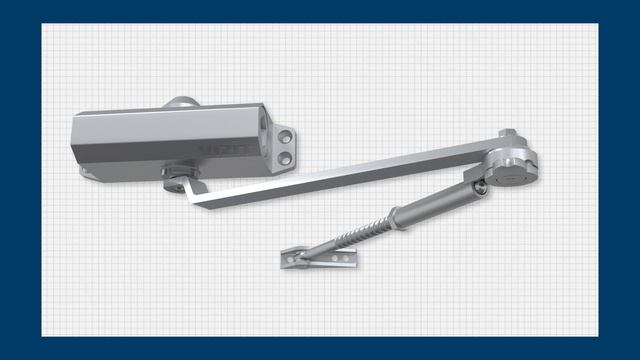 Рычаг доводчика для фиксации двери в открытом положении. смотреть онлайн