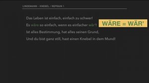 Перевод и разбор текста песни Lindemann – Knebel // Учим немецкий по песням