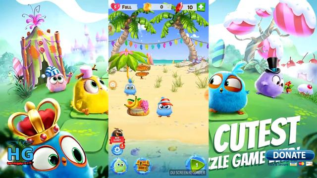 Angry Birds Match ⭐ Level 1 - Walkthrough, No Boosters смотреть онлайн