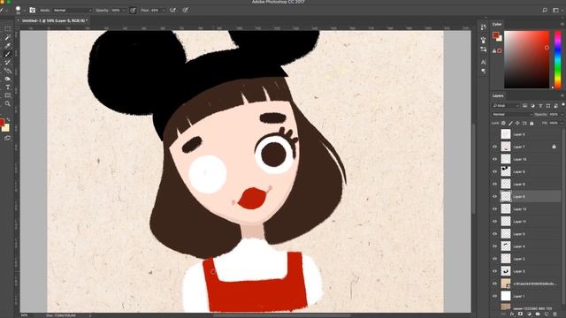 SPEEDPAINT(без слов) Перерисовываю иллюстрацию подписчицы Draw this again смотреть онлайн