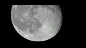 Sony DSC-HX100V video close-up of the moon