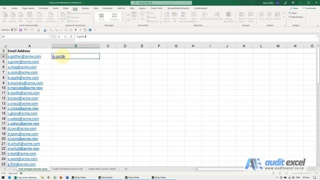Find email addresses with same name in Excel смотреть онлайн