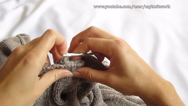 Вязание спицами. Кардиган Лало. Обвязываем кардиган и пришиваем рукава. Knit cardigan Lalo. Часть 7