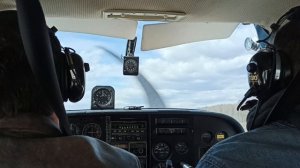 Взлет на Cessna - 182 на аэродроме Конаково