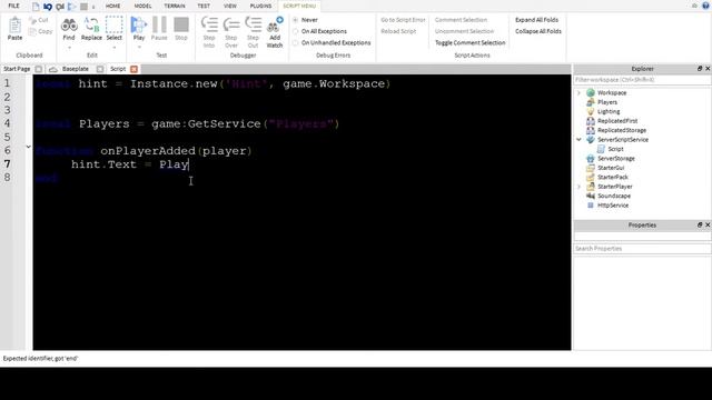 Roblox Scripting Tutorial | On Player Added