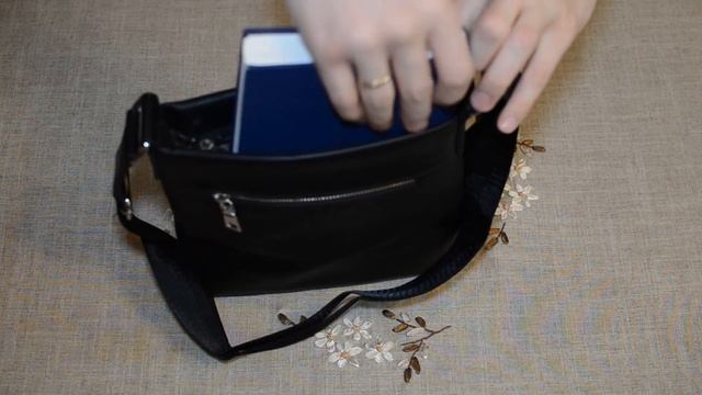 Мужская сумка через плечо Denater - цвет черный смотреть онлайн