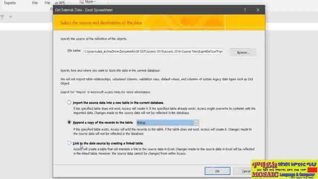 MS Access 2019 Lesson 9; Importing Data From Excel To MS Access 2019