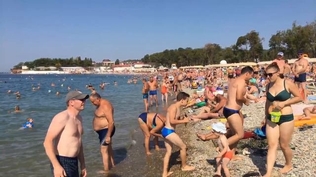 ДИВНОМОРСКОЕ. ПОГОДА 15 СЕНТЯБРЯ 2019г. АНШЛАГ НА ПЛЯЖЕ! ШЛО 46 АВГУСТА!!!