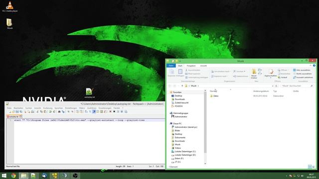 VLC player - Autoplay music from folder