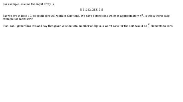 Computer Science: Can radix sort reach exponential time complexity? смотреть онлайн