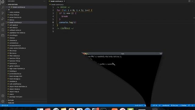 Js 2022: break & continue