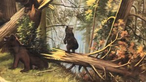 Картина. Утро в сосновом бору. Живопись