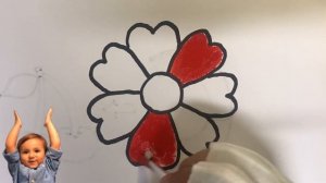 How to Draw ?An Easy Flower for KIDS | Как нарисовать ?простой цветок для детей | Bolalar uchun?