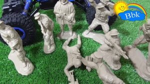 Домашние сражения игрушек ↑ Военные солдатики, техника ↑ Обзор игрушек ↑ Масштабное сражение