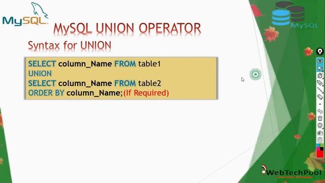 MySQL UNION and UNION ALL operator tutorial in Hindi