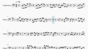 SUPER EASY Euphonium Sheet Music: How to play True  by Yoari