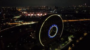 Здание-монета. Гуанчжоу-Юань. Китай 2021. China. Guangzhou circle building. 4k Drone DJI Air 2s.