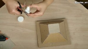 Новогодний фонарь. Из фоторамок и картона. New Year's flashlight. from photo frames and cardboard.