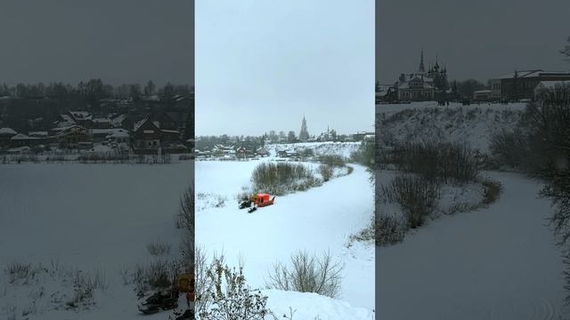 Прекрасный город Суздаль летом и зимой.