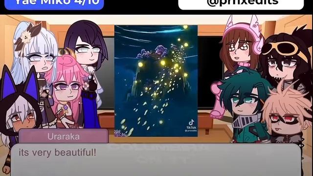 My Hero Academia reacts to Teyvat High (au) | Columbira смотреть онлайн