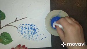 Мастер - класс "Веточка сирени", нетрадиционная техника рисования мятой бумагой.