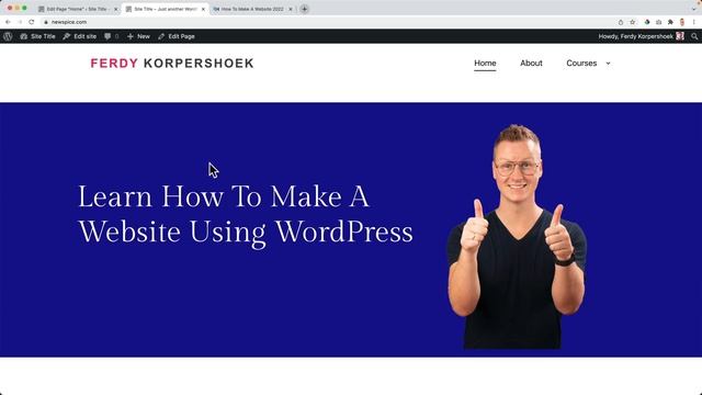 WordPress 5.9 Tutorial | Full Site Editing Tutorial