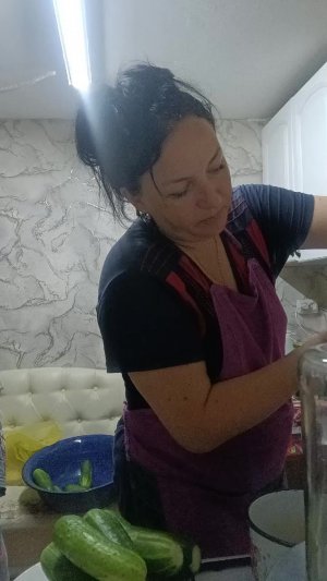 огурцы в процессе