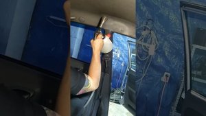 Химчистка потолка автомобиля апаратом торнадор!