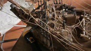 постройка парусника, флейт, бегучий такелаж.