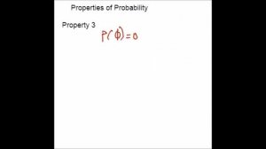 Properties Of Probability